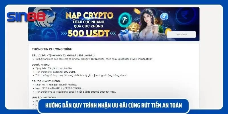 Hướng dẫn người dùng các bước nhận ưu đãi