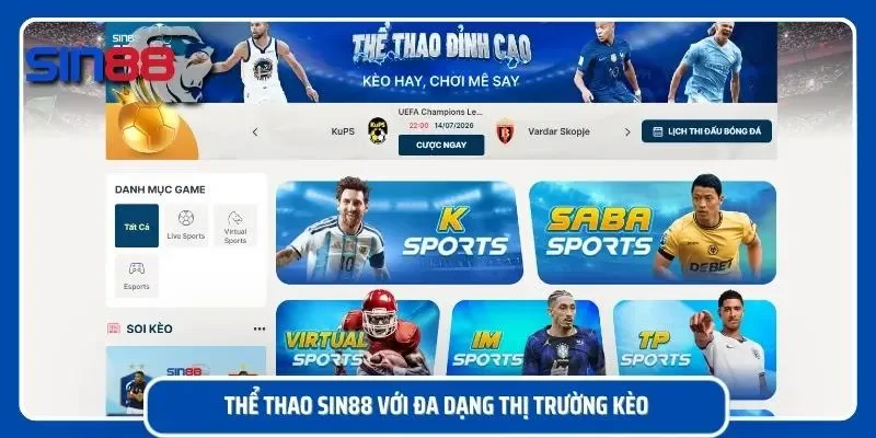 Hàng loạt kèo cược hấp dẫn cùng nhiều lựa chọn dự đoán đáp ứng mọi sở thích
